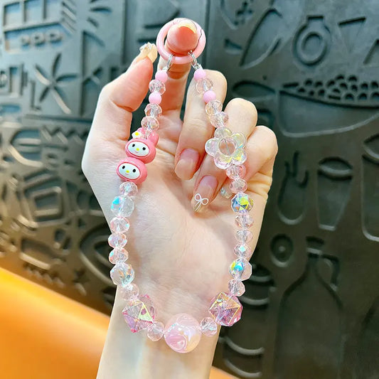Small Figure Stacking Game Beaded Keychain Pendant