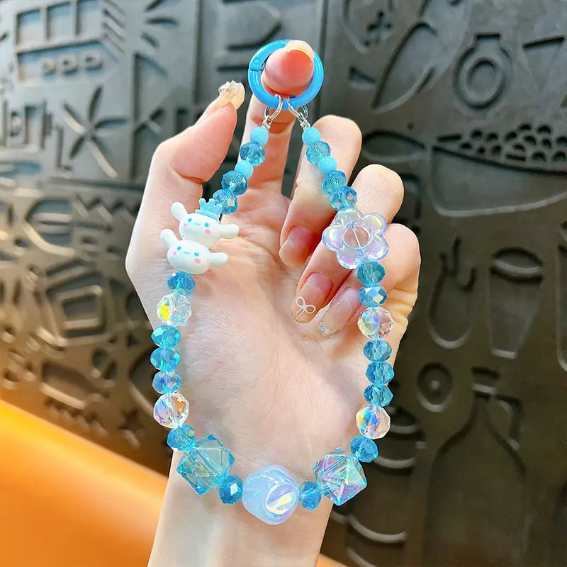 Small Figure Stacking Game Beaded Keychain Pendant