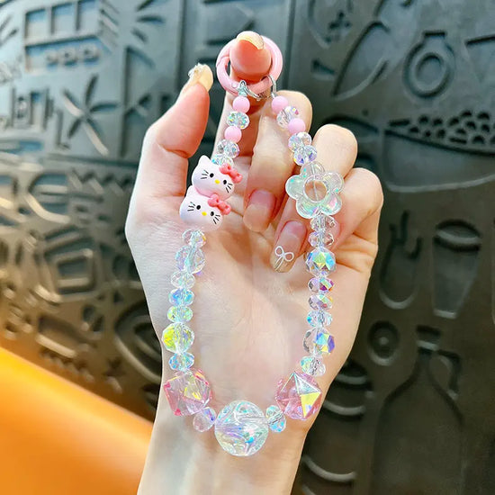 Small Figure Stacking Game Beaded Keychain Pendant