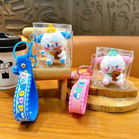 Puppy PVC Bag Keychain Pendant