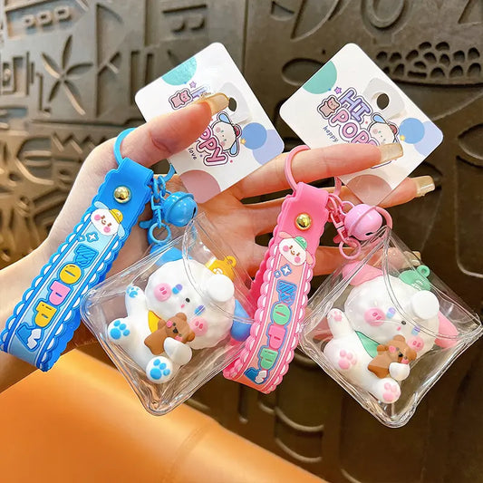 Puppy PVC Bag Keychain Pendant
