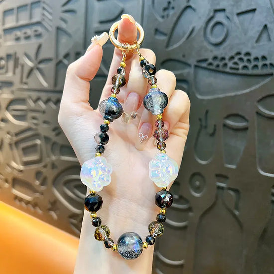 Cat Claw Beaded Phone Chain Keychain Pendant