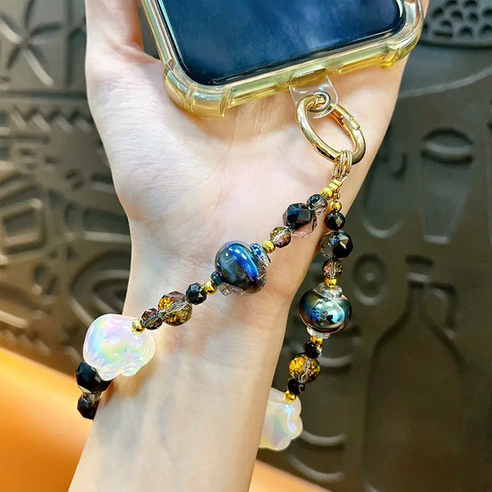 Cat Claw Beaded Phone Chain Keychain Pendant
