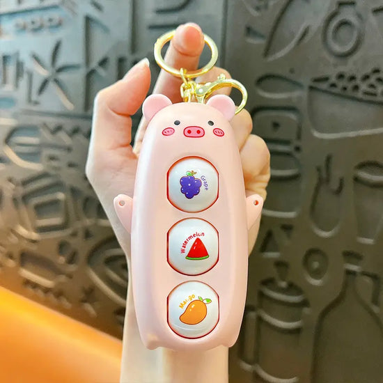 Stress Relief Push Toy Face Changing Doll Keychain Pendant
