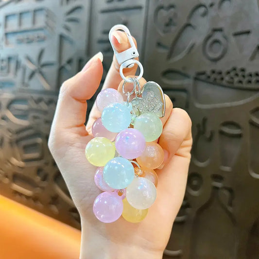 Acrylic Grape Keychain Pendant