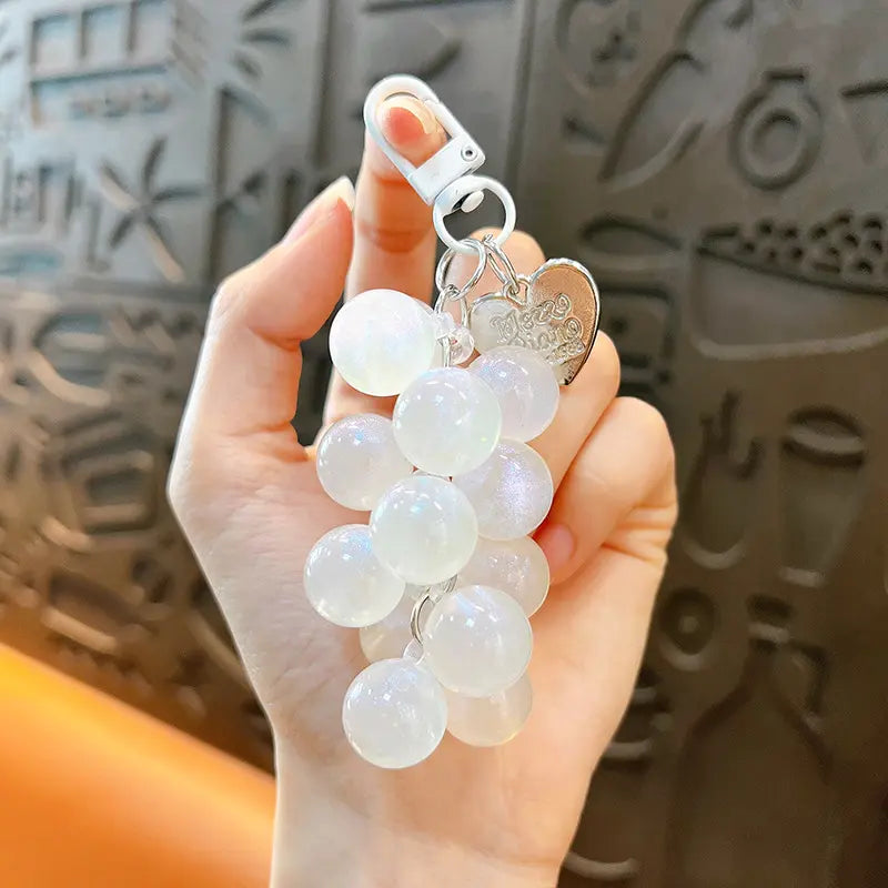 Acrylic Grape Keychain Pendant