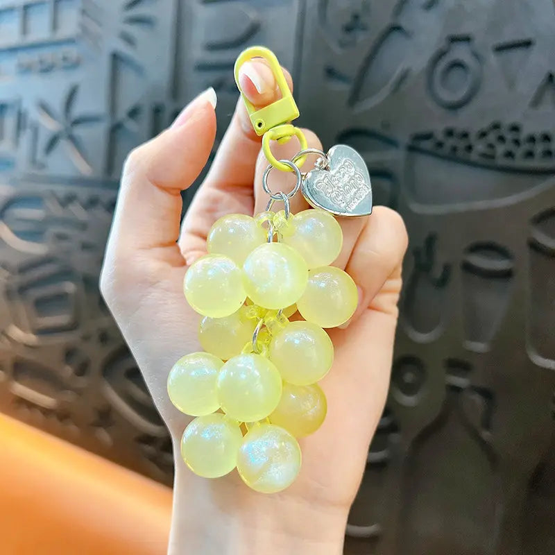 Acrylic Grape Keychain Pendant