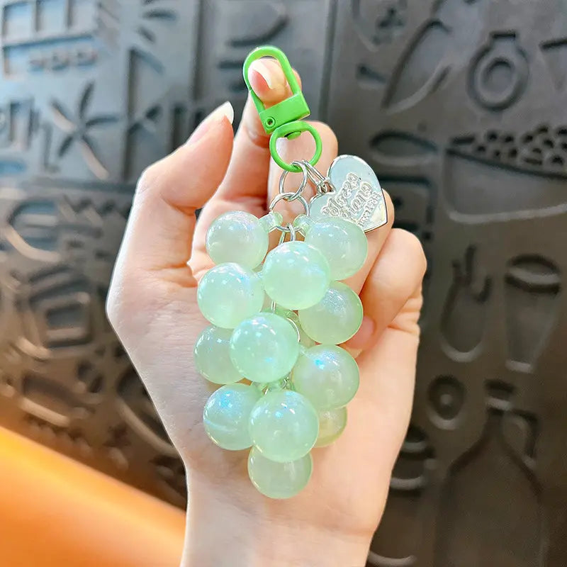 Acrylic Grape Keychain Pendant
