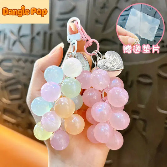 Acrylic Grape Keychain Pendant