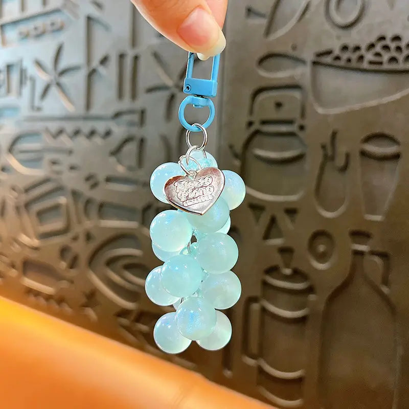 Acrylic Grape Keychain Pendant