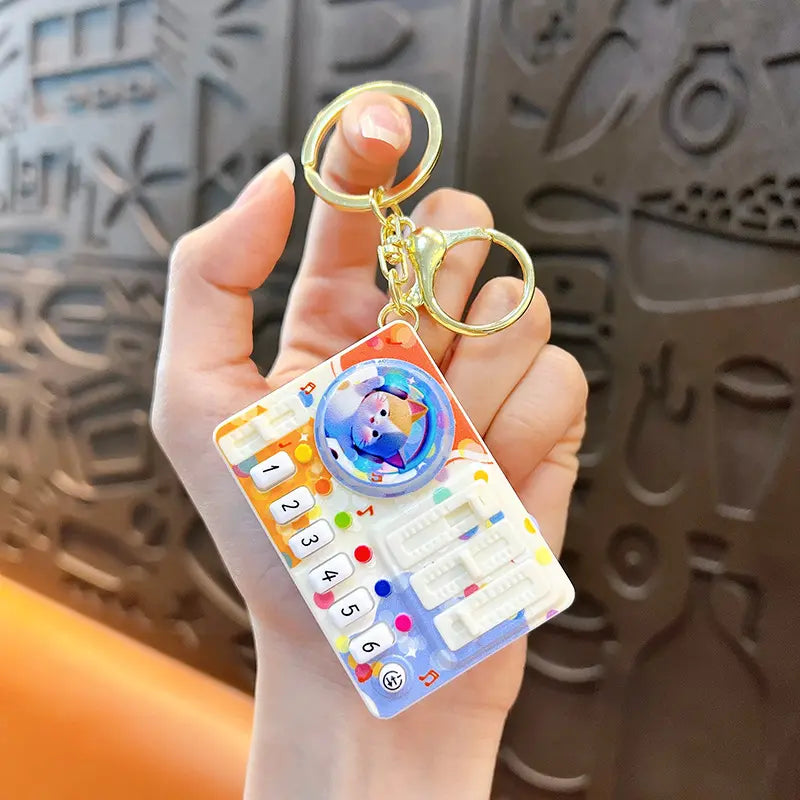 Music Rhythm DJ Keychain Pendant