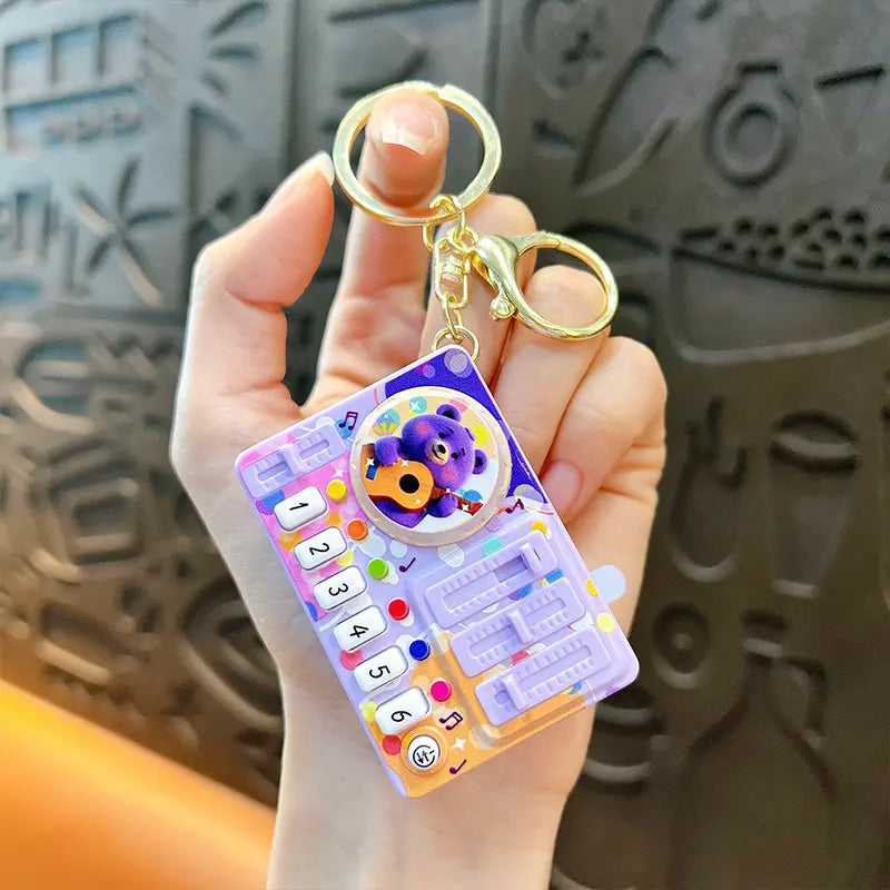 Music Rhythm DJ Keychain Pendant