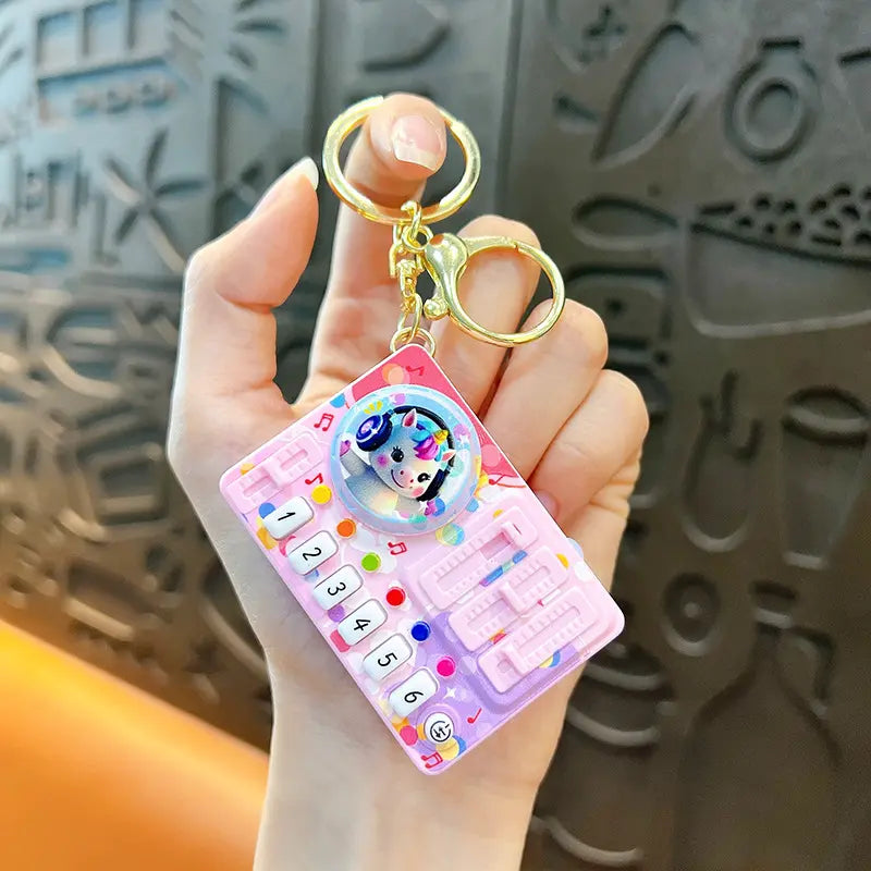 Music Rhythm DJ Keychain Pendant