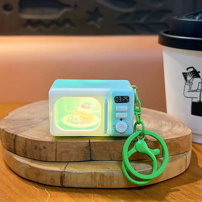 Microwave Oven Keychain Pendant with Light