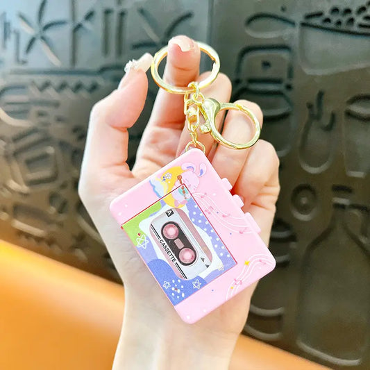 Creative Music Walkman Keychain Pendant