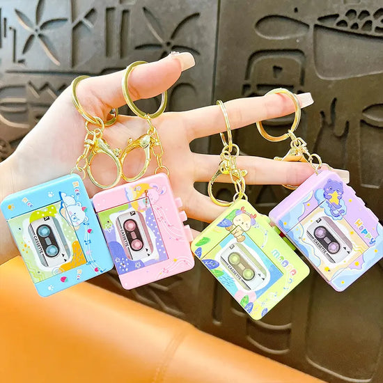 Creative Music Walkman Keychain Pendant
