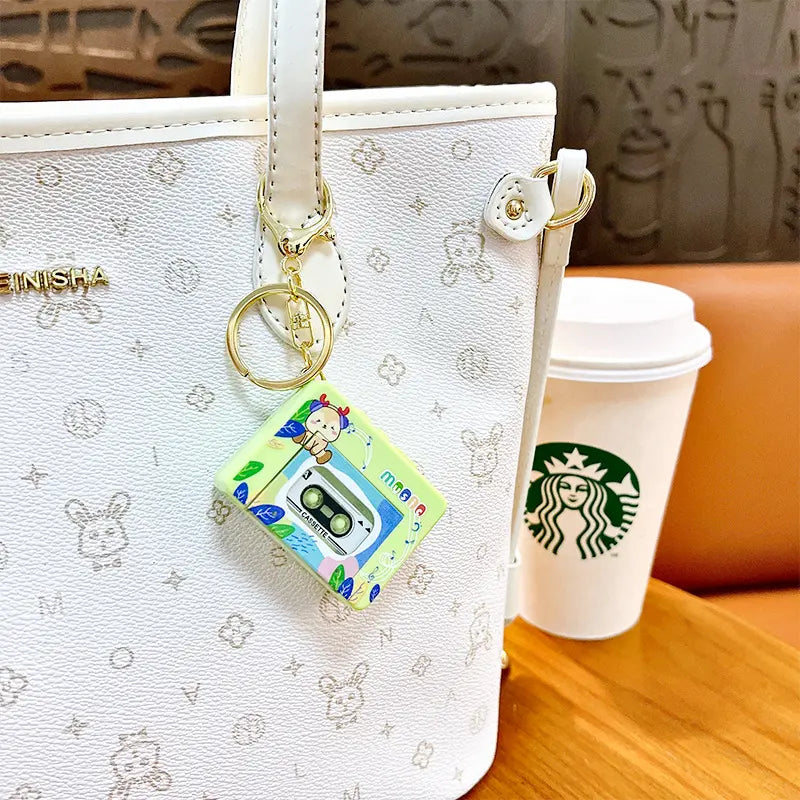 Creative Music Walkman Keychain Pendant
