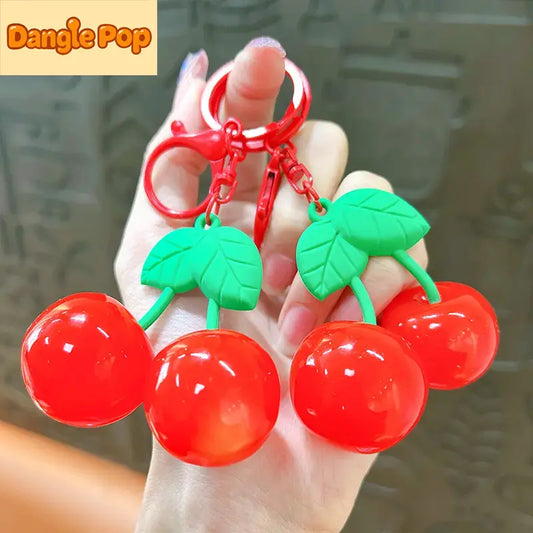Cartoon Fruit Cherry Keychain Pendant