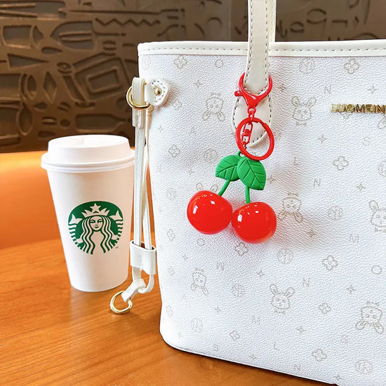 Cartoon Fruit Cherry Keychain Pendant