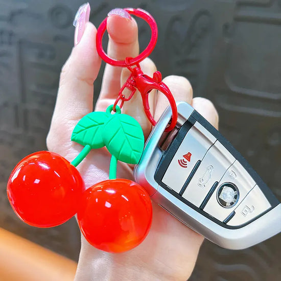 Cartoon Fruit Cherry Keychain Pendant