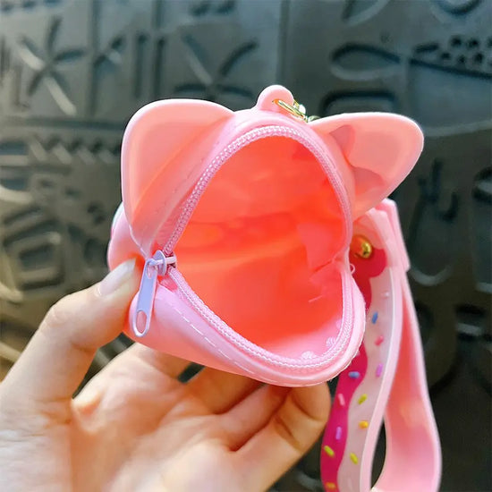 Creative Silicone Donut Coin Purse Keychain Pendant