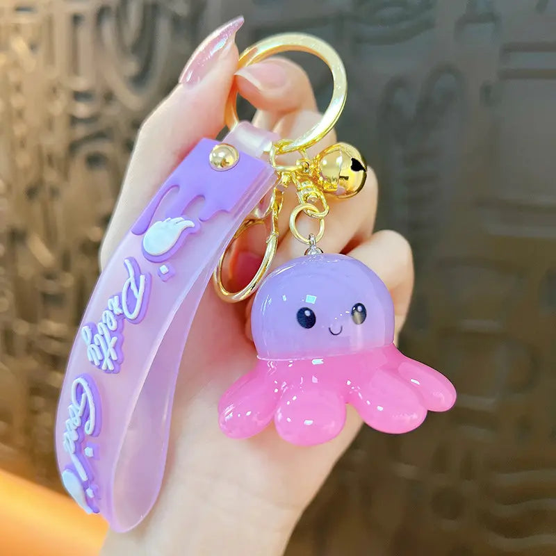 Glowing Octopus Doll Keychain Pendant