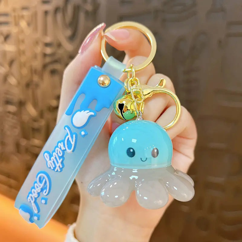 Glowing Octopus Doll Keychain Pendant