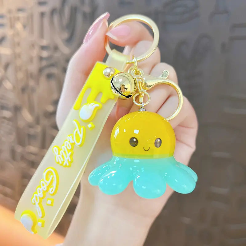 Glowing Octopus Doll Keychain Pendant