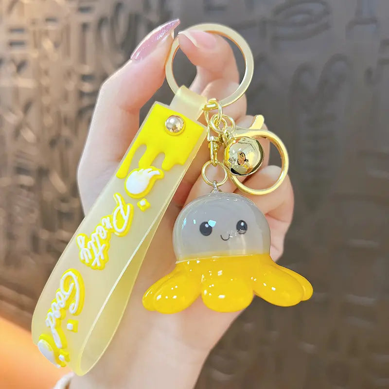 Glowing Octopus Doll Keychain Pendant