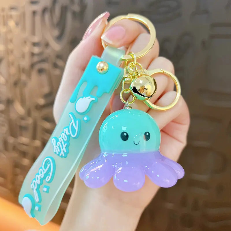 Glowing Octopus Doll Keychain Pendant