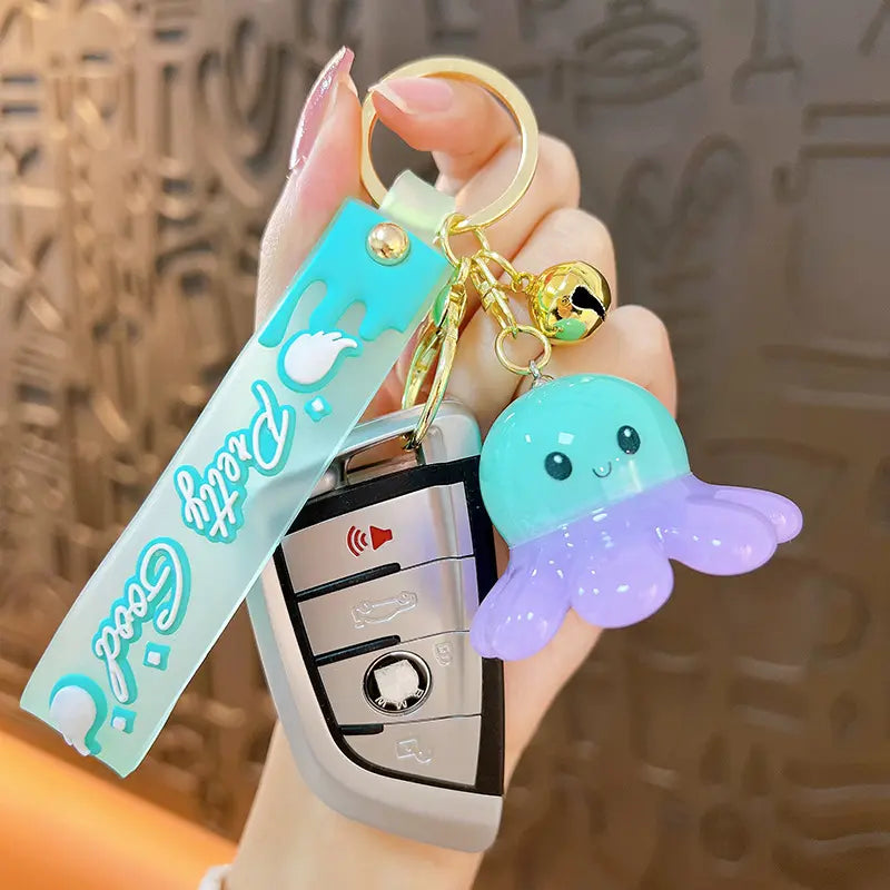 Glowing Octopus Doll Keychain Pendant