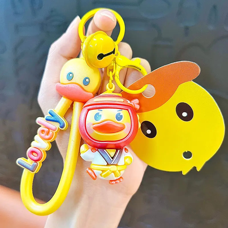 Yellow Duck Creative Sports Keychain Pendant