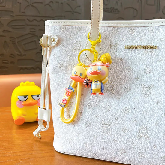 Yellow Duck Creative Sports Keychain Pendant
