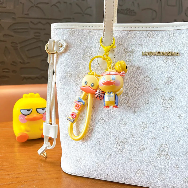 Yellow Duck Creative Sports Keychain Pendant
