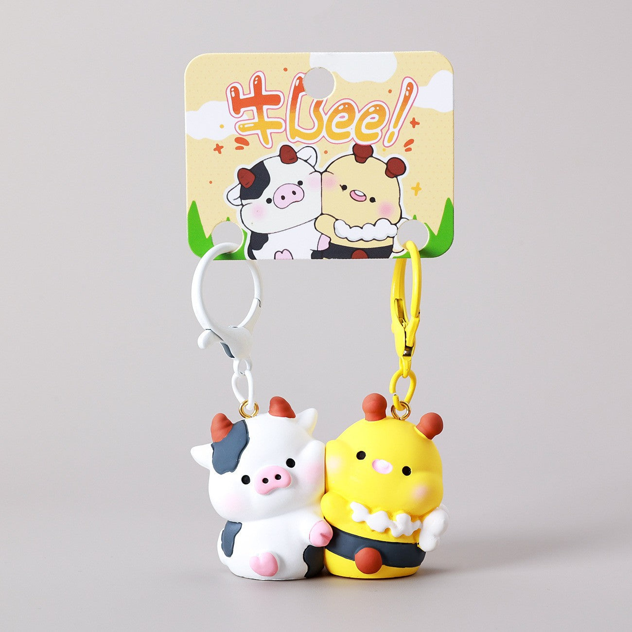 Couple magnetic keychain pendant