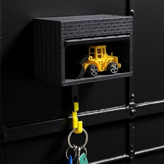 Mini Garage Key Holder for 1:64 Scale Cars – Wall Mount Display – Gift for Car Lovers