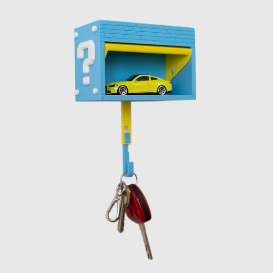Mini Garage Key Holder for 1:64 Scale Cars – Wall Mount Display – Gift for Car Lovers